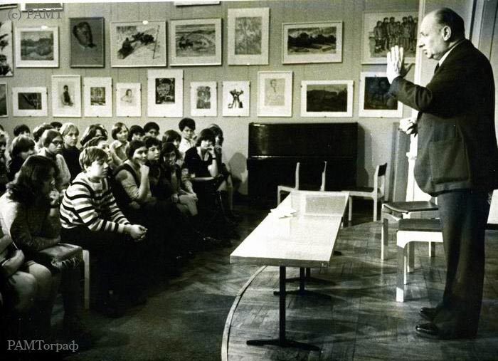 Встреча с В.Розовым в «Клубе искусств старшеклассников» ЦДТ, ЦДРИ, 1977 год